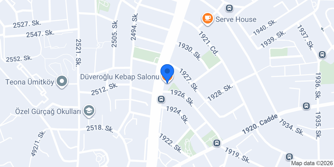 Düveroğlu Kebap Salonu konumu