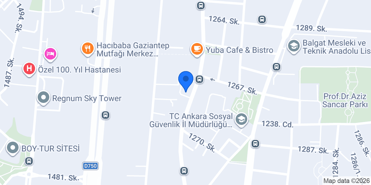 Domino's Pizza Balgat konumu