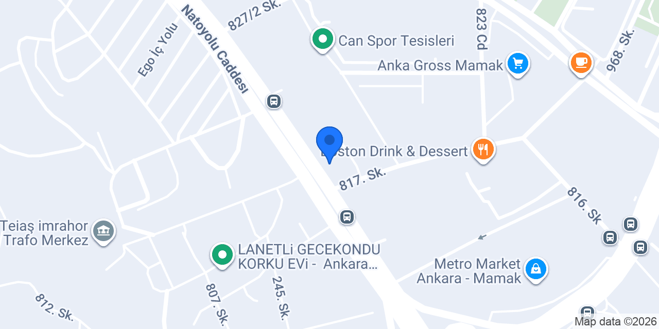 Hacı İsmailoğlu Mamak Natoyolu Şube konumu