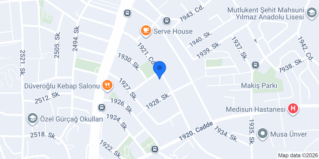 Başak Kuaför Çayyolu konumu