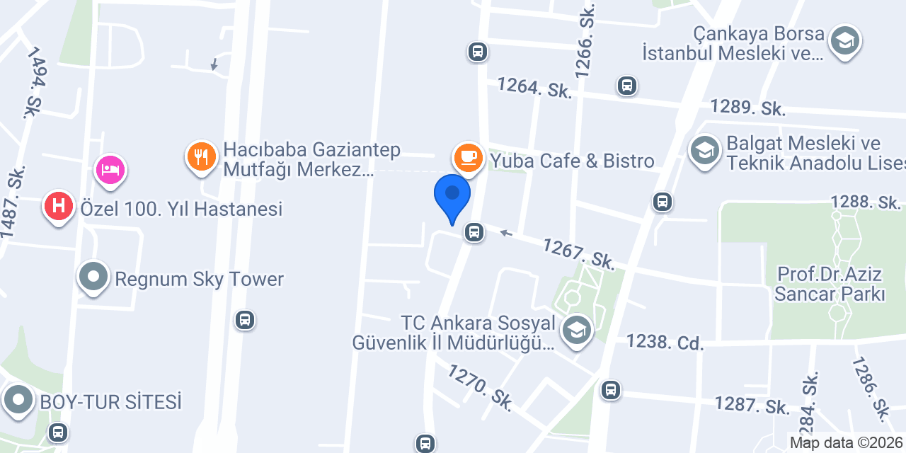 Garanti BBVA Çetin Emeç Şubesi konumu