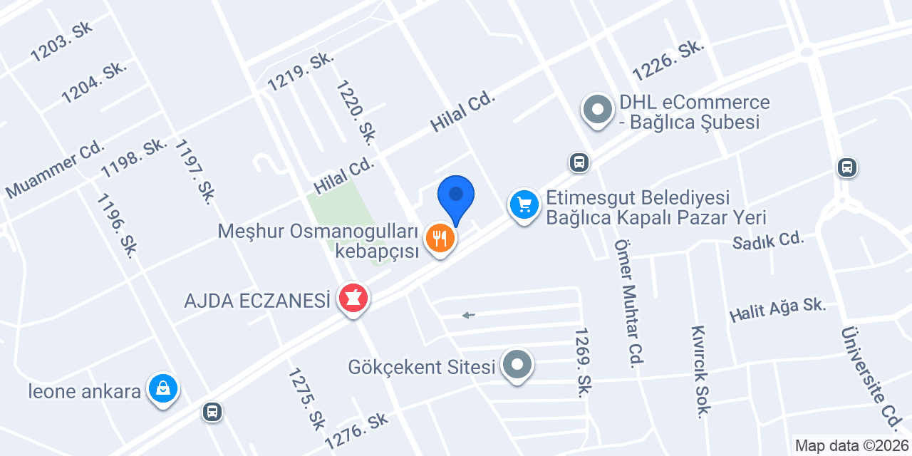 Bağlıca EMLAK NET konumu