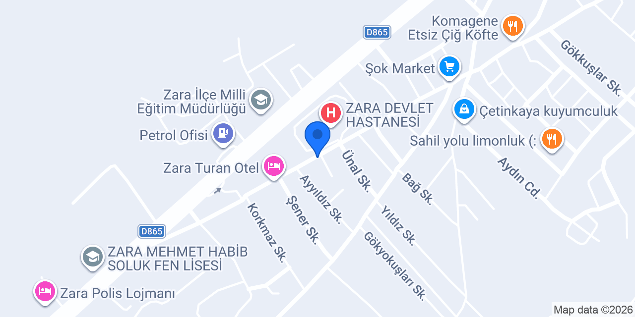 Yılmaz Mobilya konumu