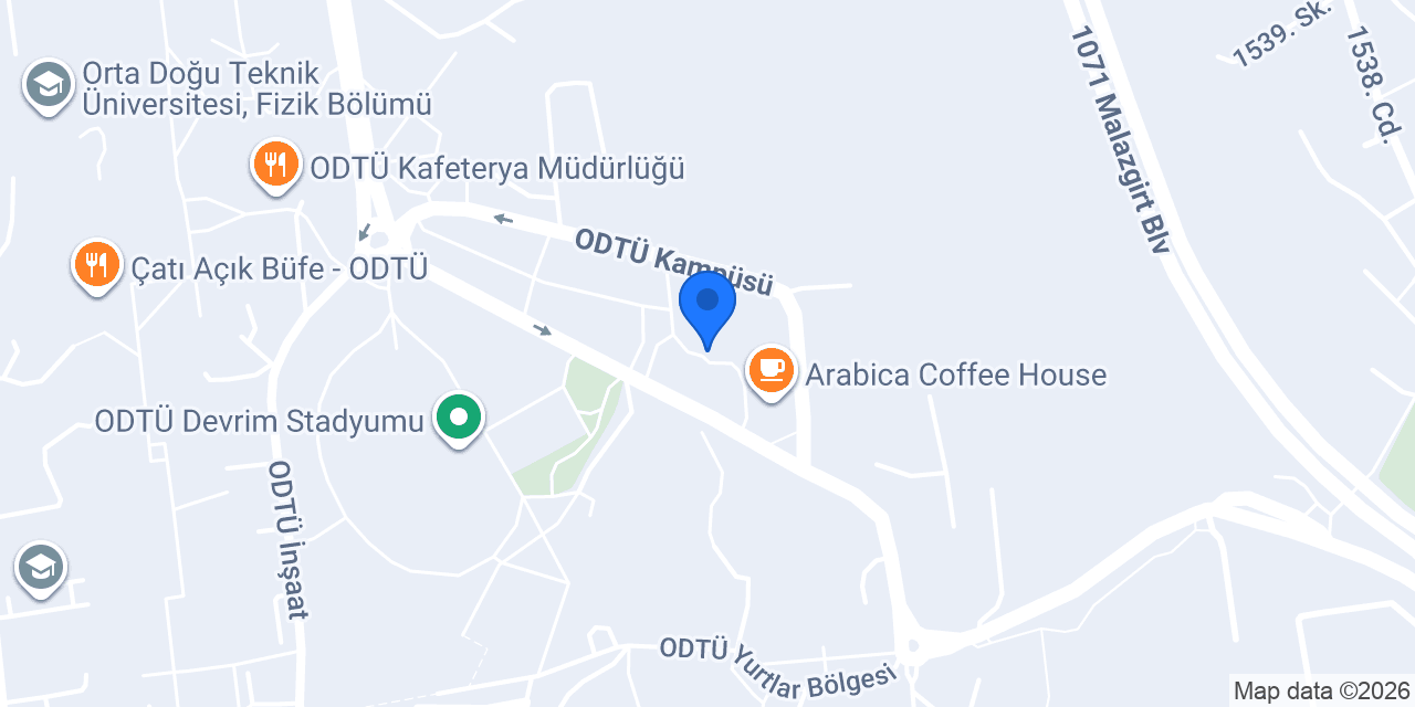 ODTÜ Technoart Copy Center konumu