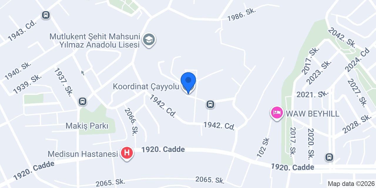 Koordinat Çayyolu konumu