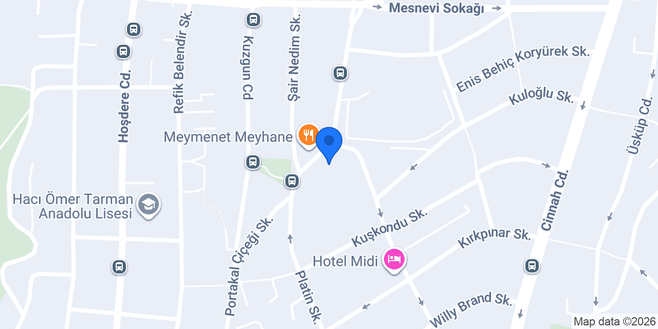 KULAÇ RENT A CAR konumu