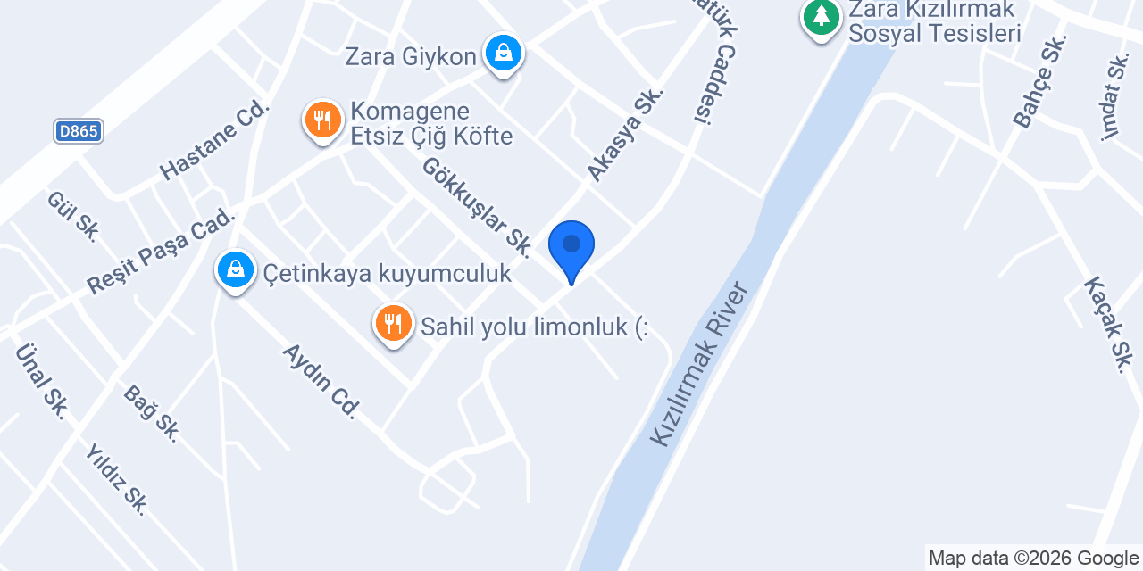 Anadolu fidancılık zara konumu