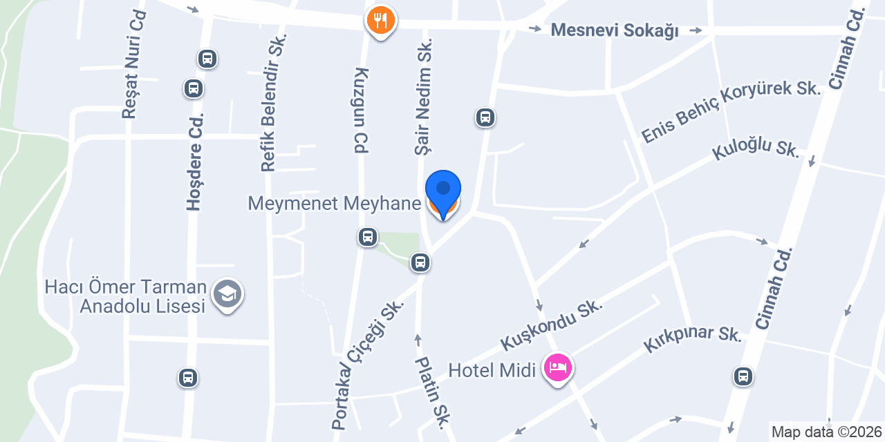 Meymenet Meyhane konumu