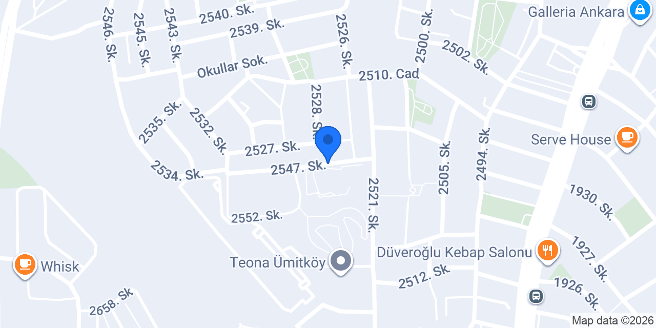 SVS Müşavirlik Mühendislik A.Ş. konumu