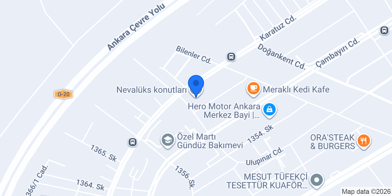 Nevalüks konutları konumu