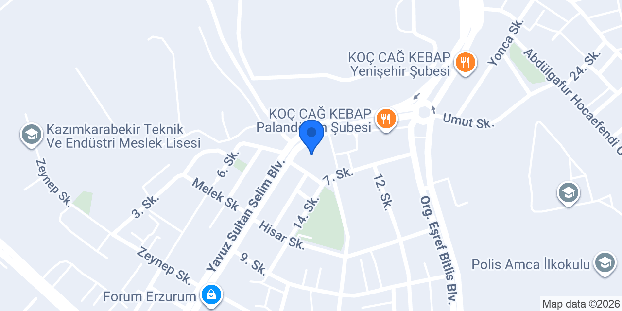 Reyya Coffee & Restaurant Erzurum konumu