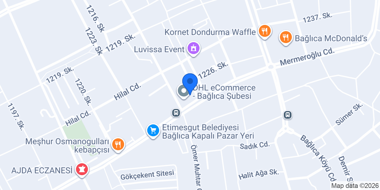 Bağlıca Moda Terzi konumu