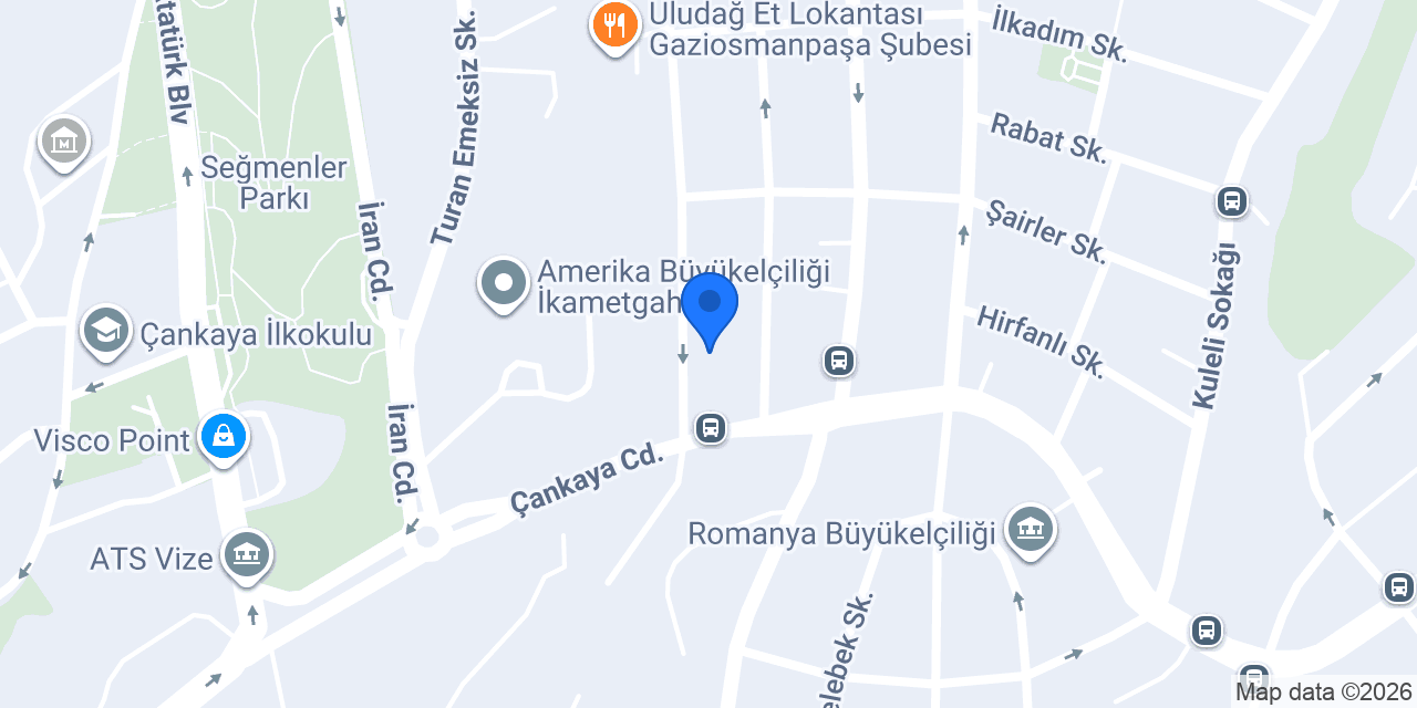 Embaixada de Portugal/Portekiz Büyükelçiliği/Embassy of Portugal konumu