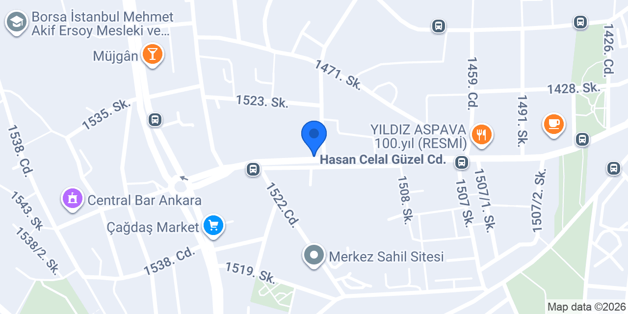 Onur çetinkaya kuaför konumu