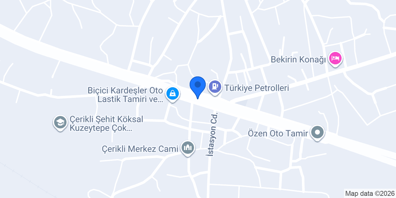 Ptt-çerikli Şubesi konumu