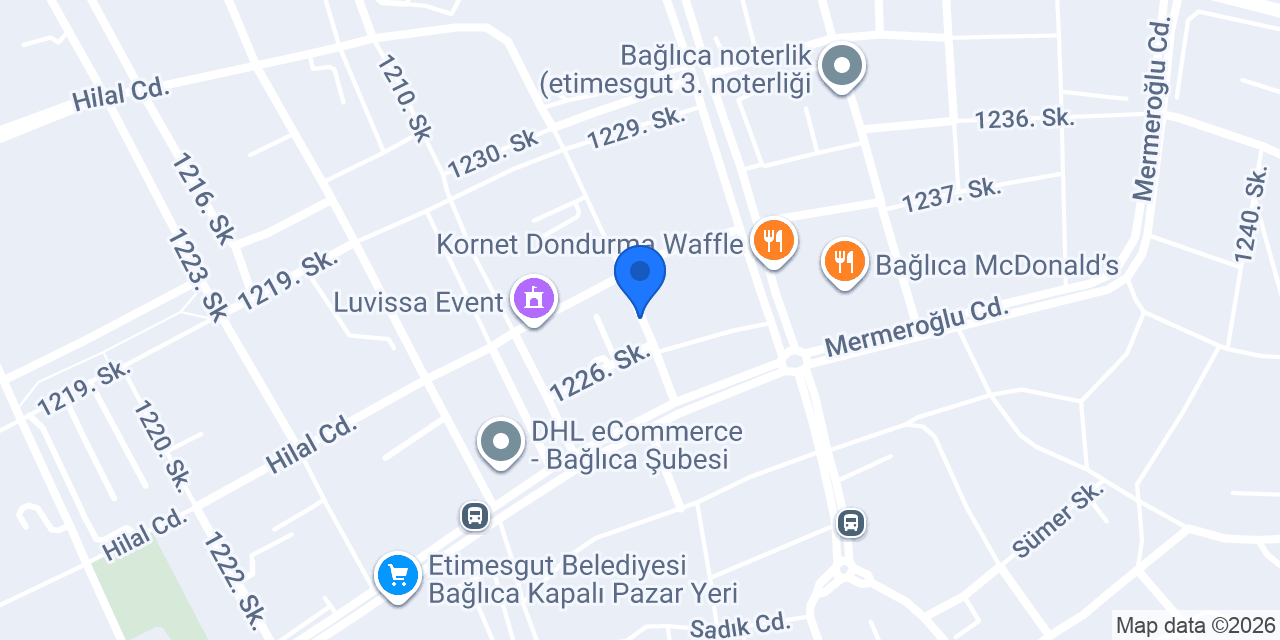 Bağlıca Başkent TERZİ kurutemizleme konumu
