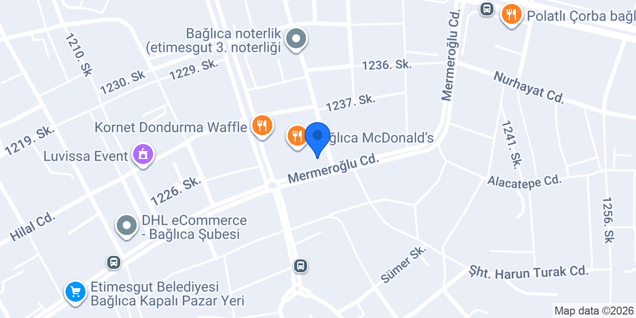 Gülay Eczanesi Baglıca konumu