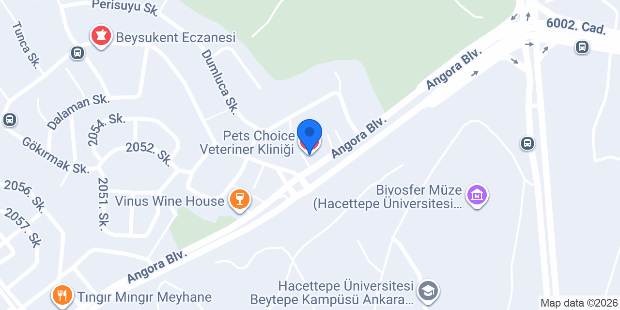 Pets Choice Veteriner Kliniği konumu