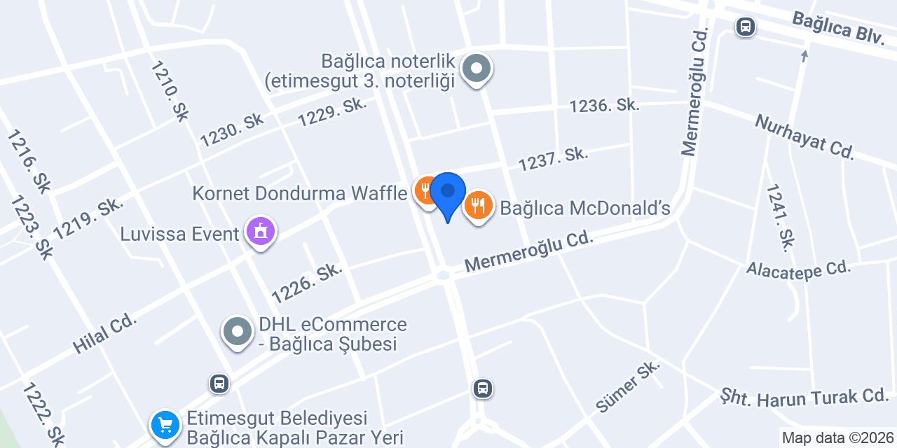 Bağlıca 3 Nolu ASM konumu