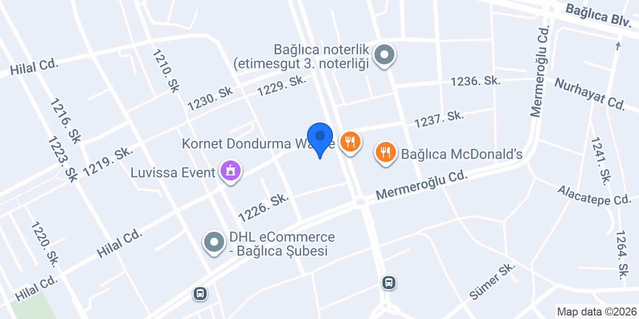 Bağlıca Sağlık Eczanesi konumu