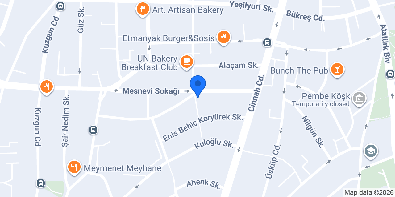 Mesnevi Taksi konumu