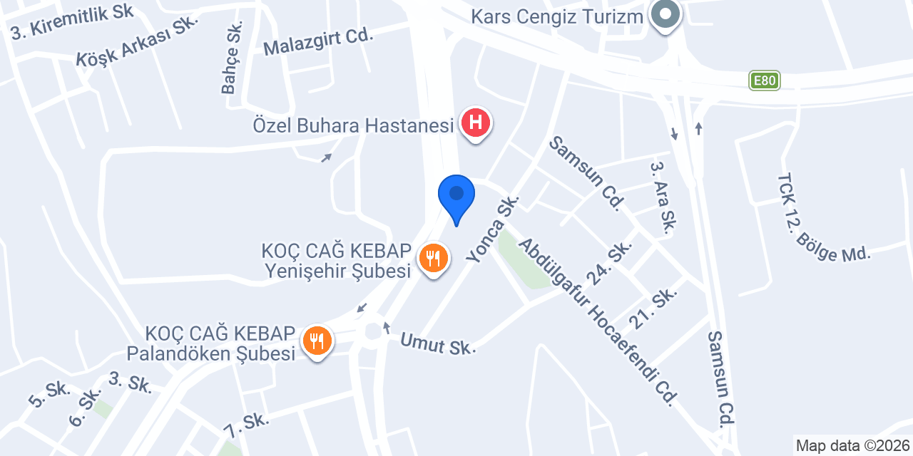 Ergünay Optik konumu