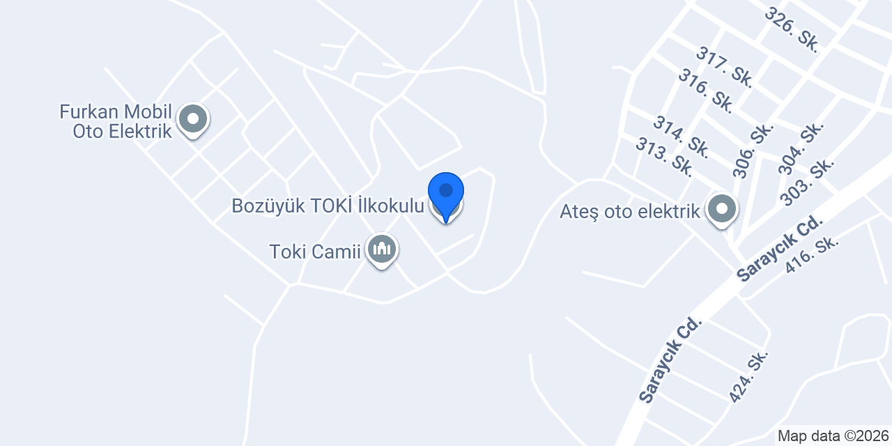 Bozüyük TOKİ İlkokulu konumu