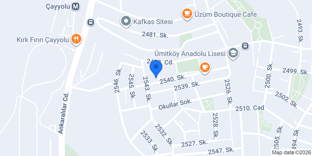 AE Bina Teknolojileri A.Ş. konumu