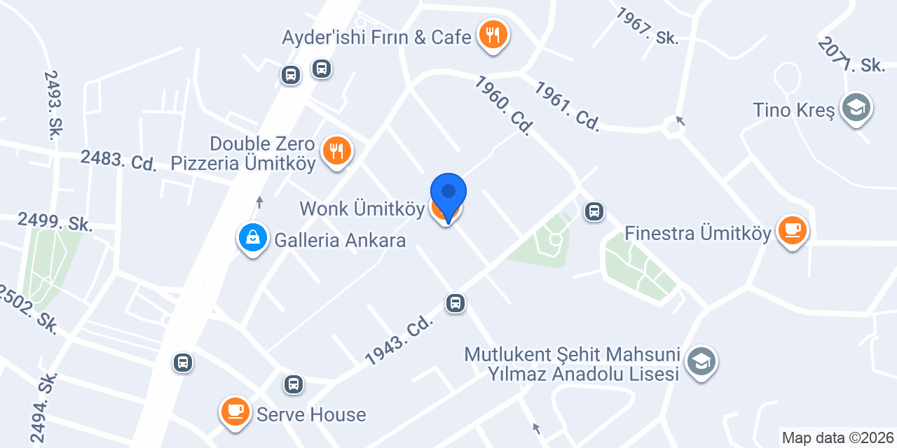 Wonk Ümitköy konumu