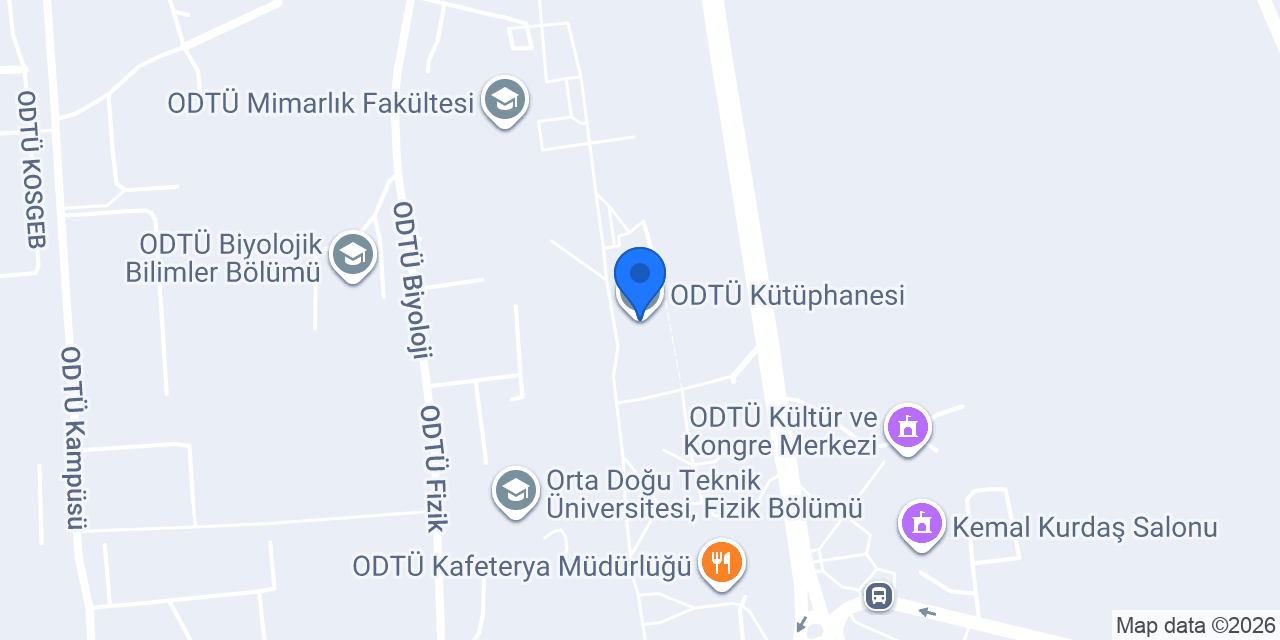 ODTÜ Kütüphanesi konumu