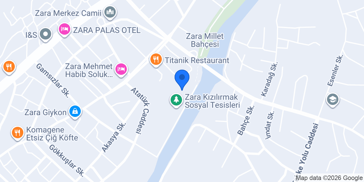 Kızılırmak Sosyal Tesisleri Kafe konumu
