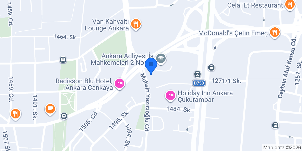 Dr.Öğr. Üyesi Ateş Şendil Muayenehanesi konumu