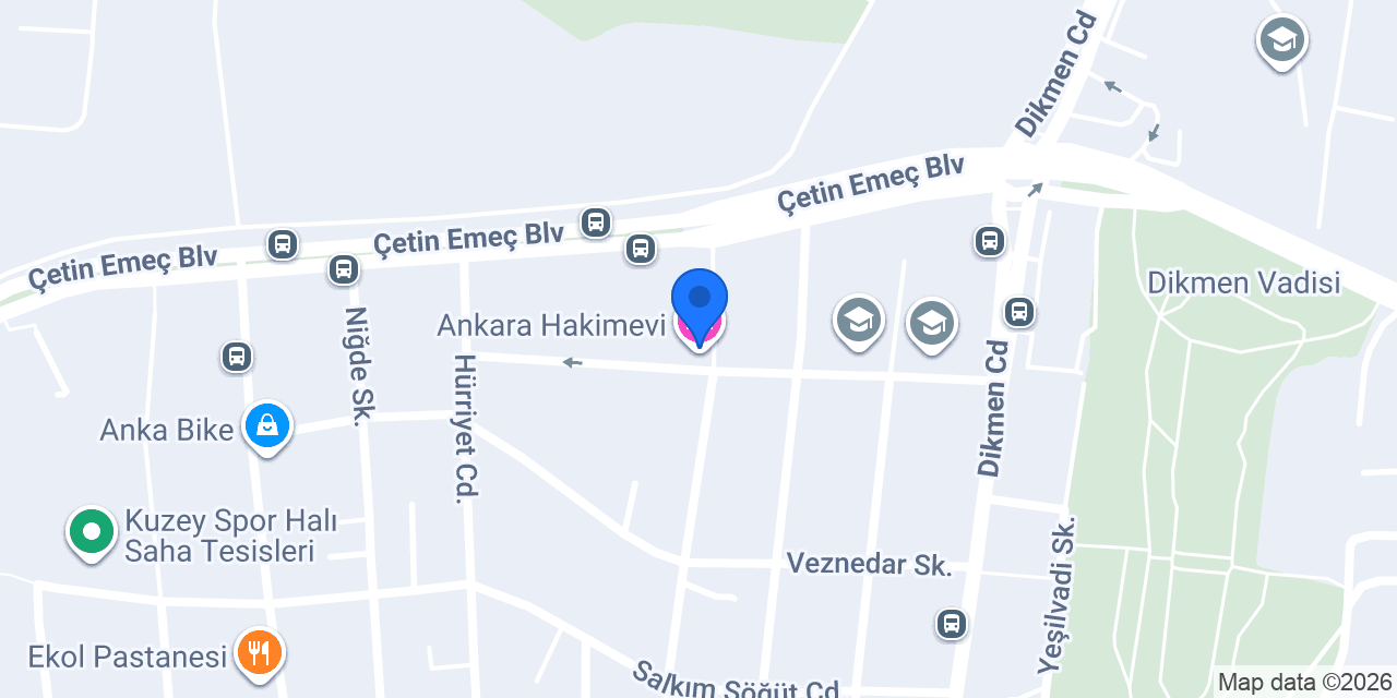 Ankara Hakimevi konumu