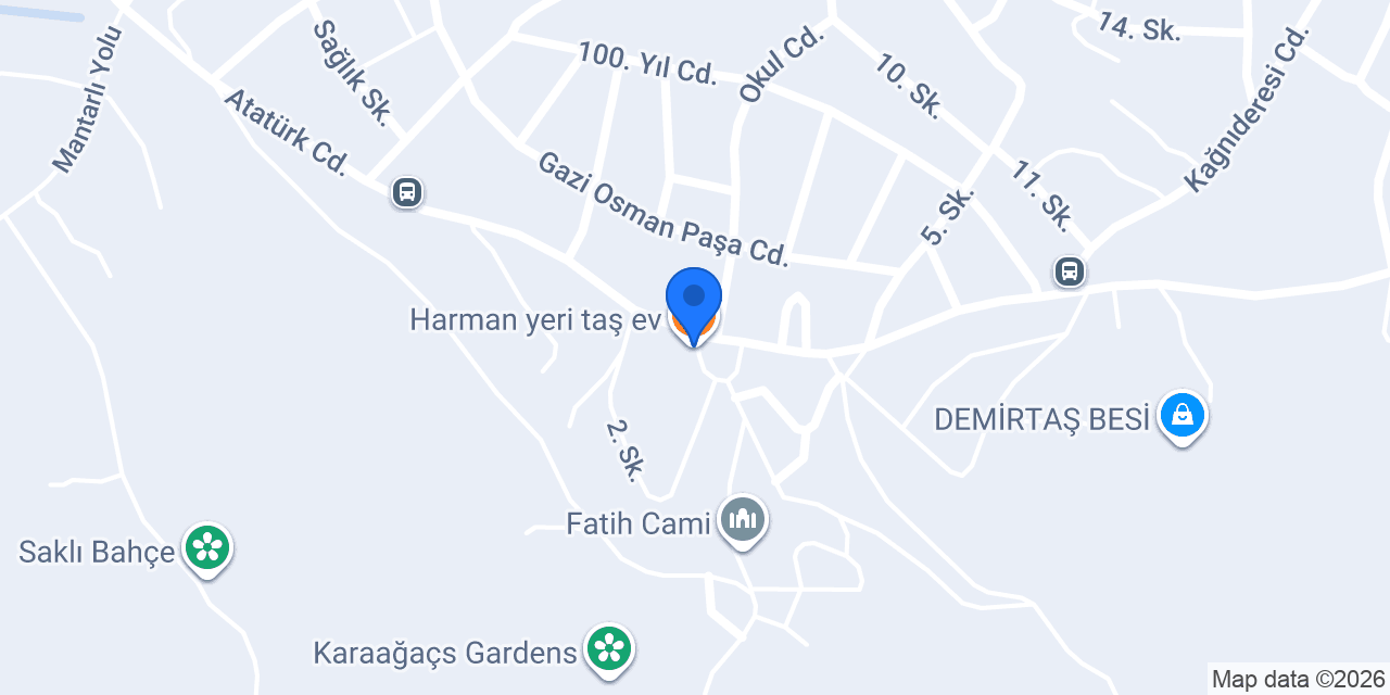 Harman yeri taş ev konumu