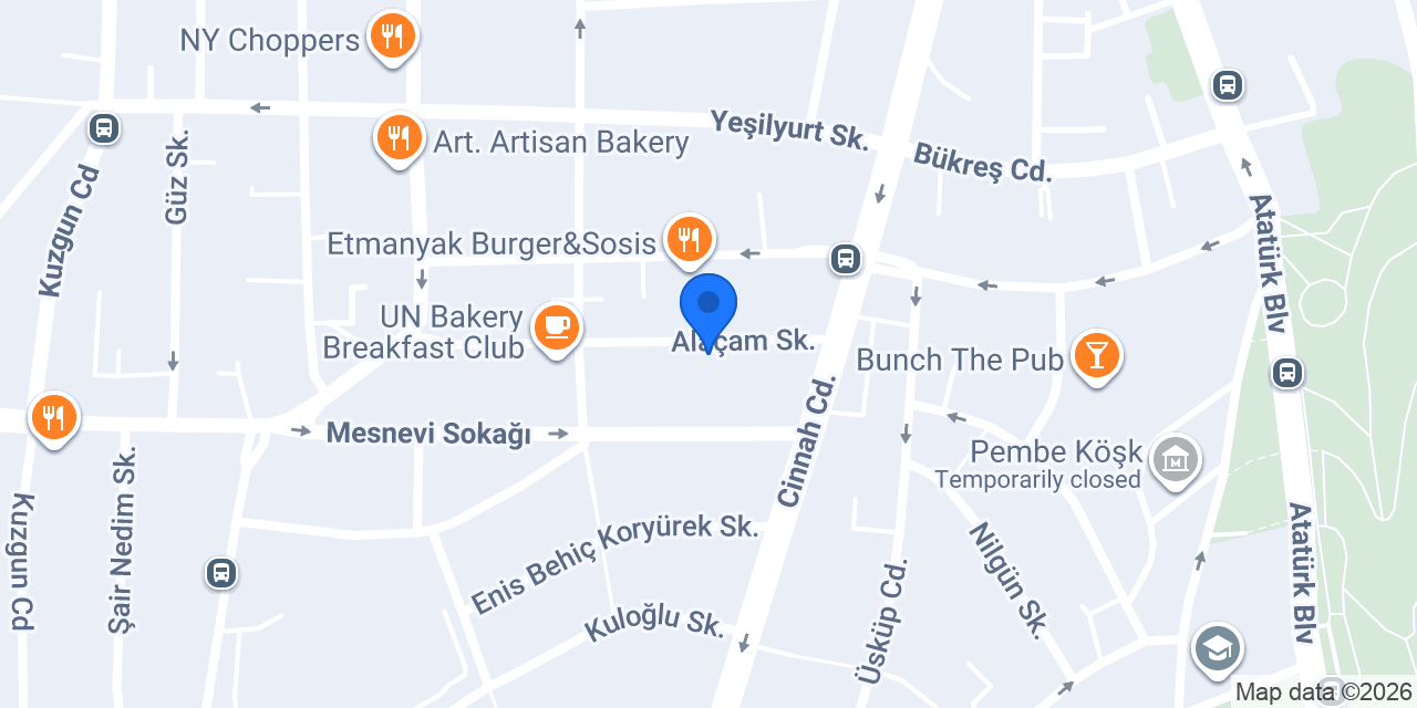 Güney Kore Büyükelçiliği konumu