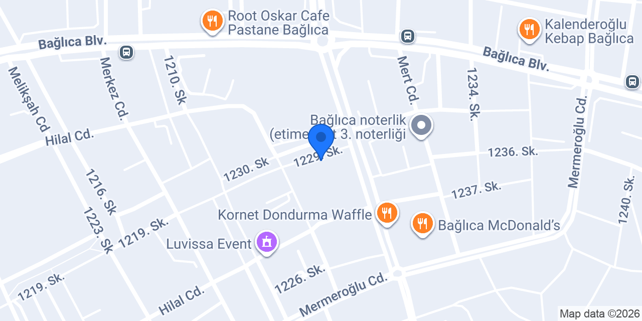 İşler Kitabevleri Bağlıca Şube konumu