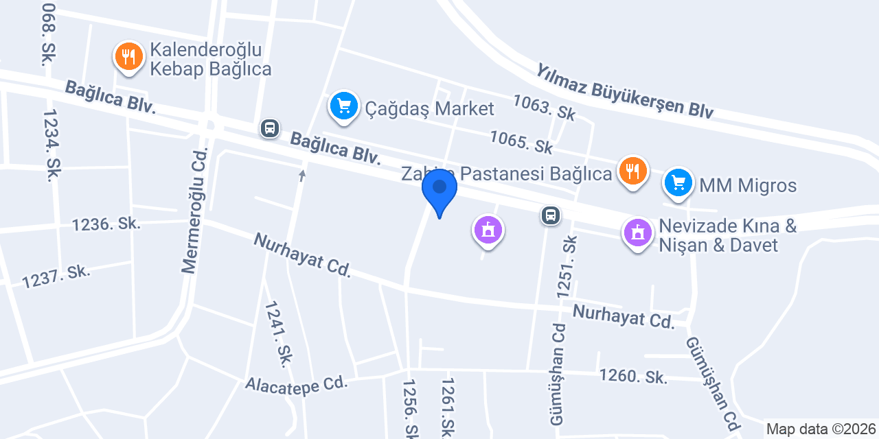 Temad Emlak Bağlıca konumu