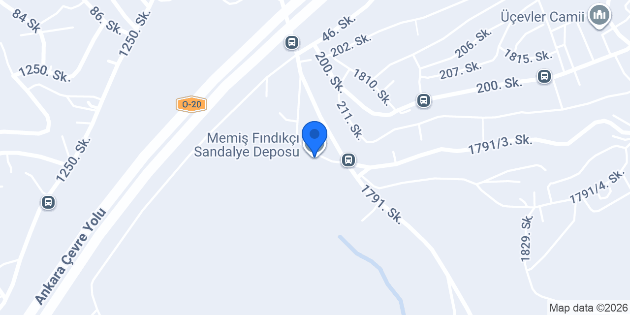 Memiş Fındıkçı Sandalye Deposu konumu