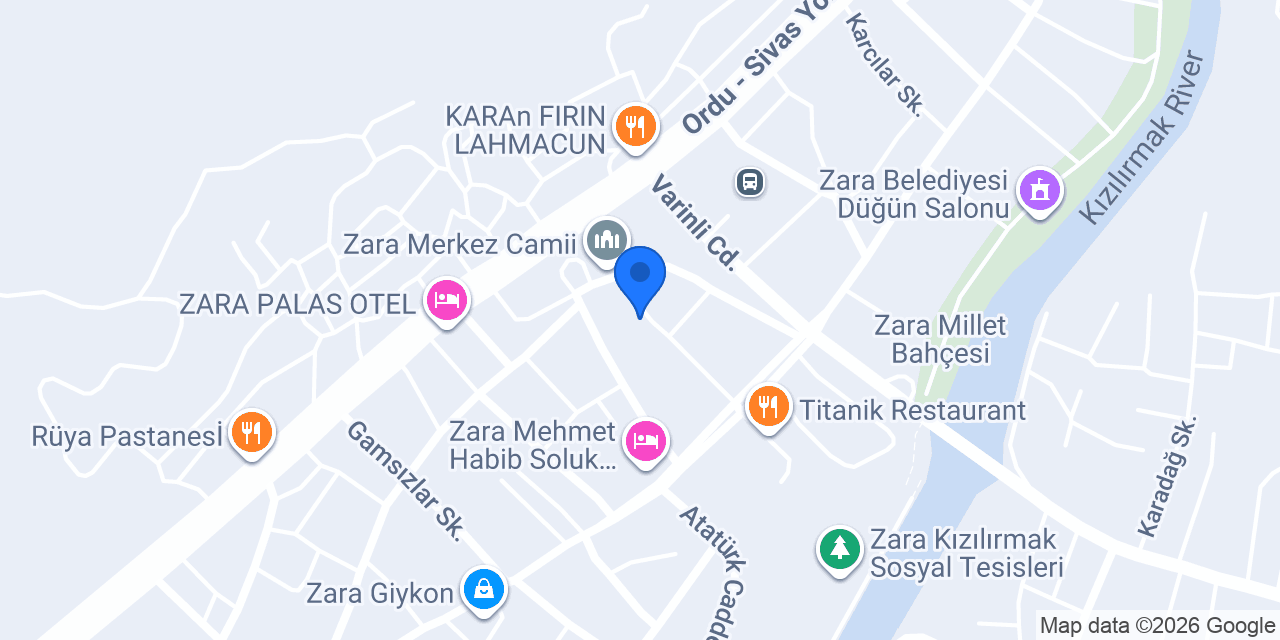Roza Cafe konumu