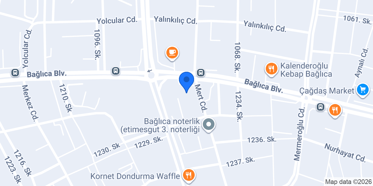Özel Bağlıca Sağlık Kabini konumu