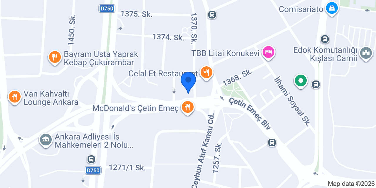 ANKARA 69. NOTER konumu