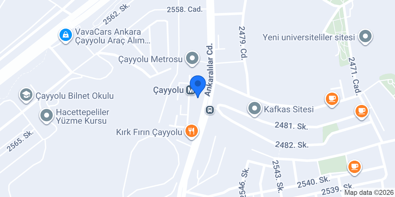 Uyanık Kutuphane Cayyolu konumu