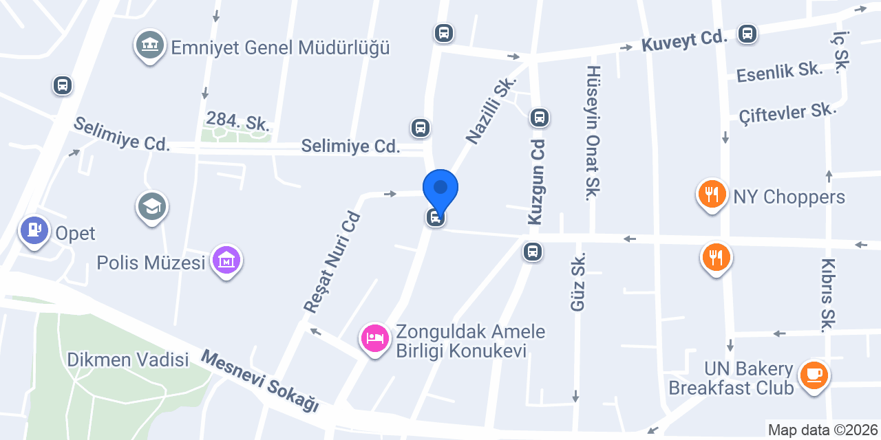 Gezgintur Hoşdere Şubesi konumu