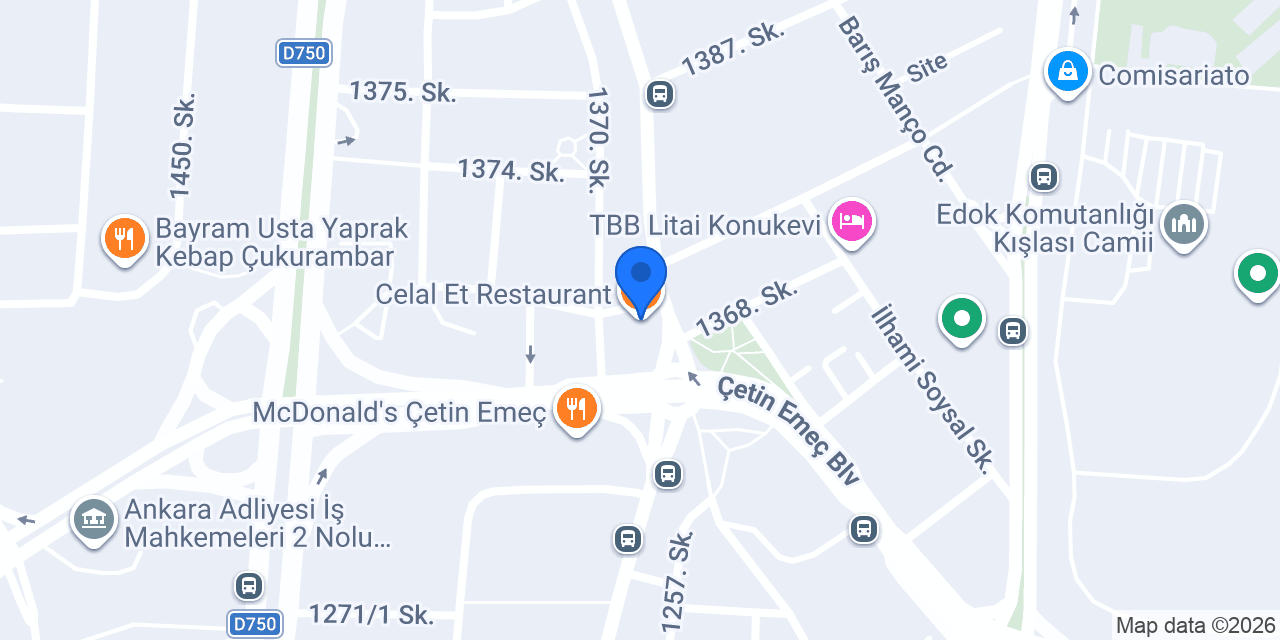 Celal Et Restaurant konumu