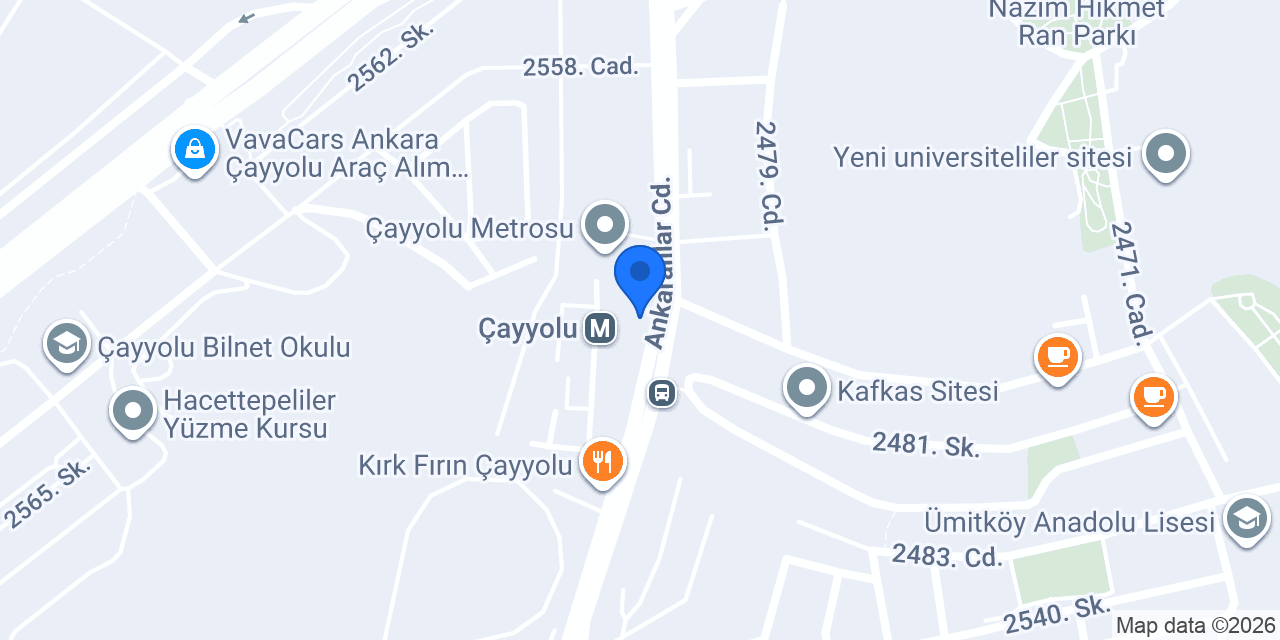 PetGross Çayyolu konumu