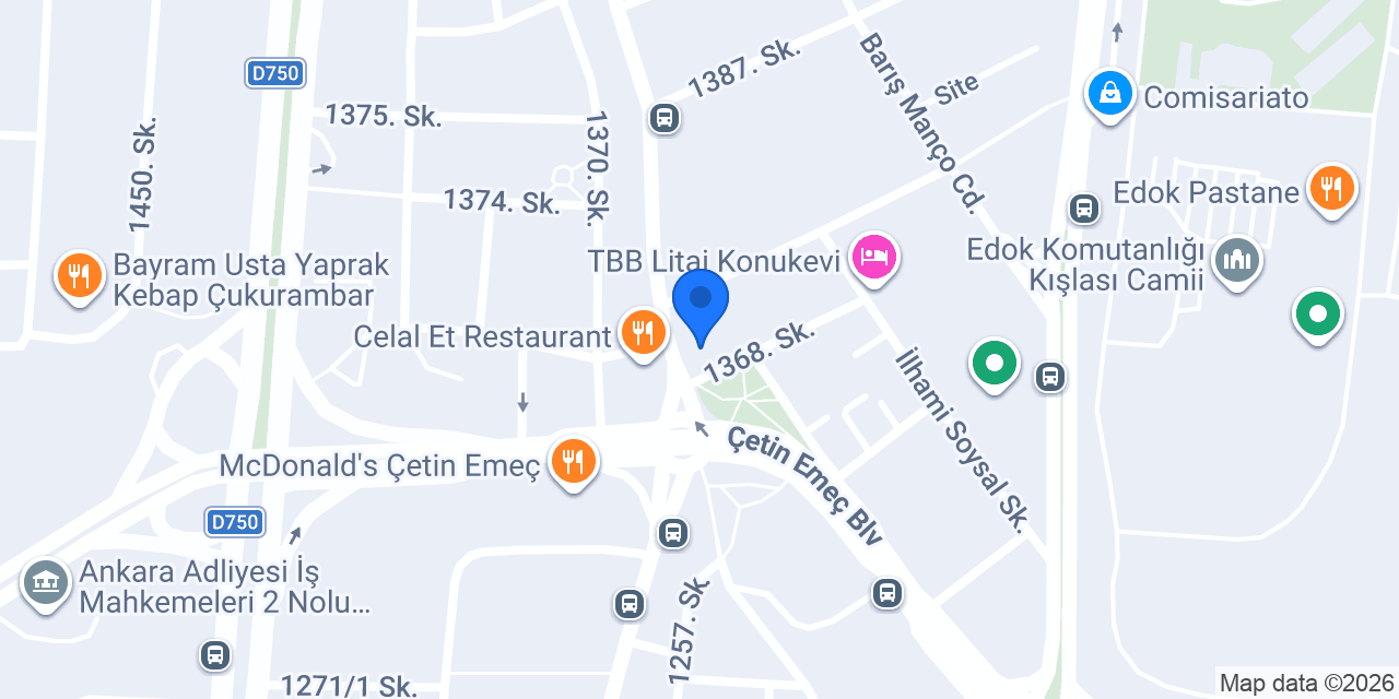 Vakıf Katılım Balgat Şubesi konumu