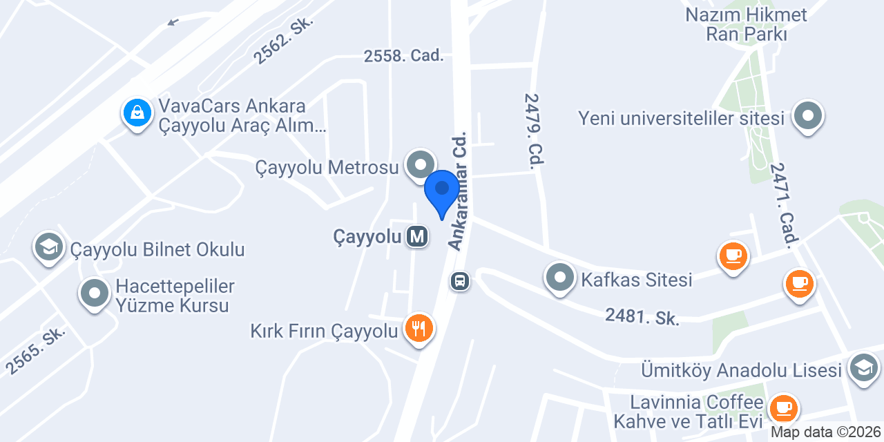 GUA Coffee Company Çayyolu konumu