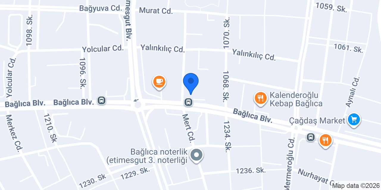 Ankara Gece Dönercisi Bağlıca Şubesi konumu