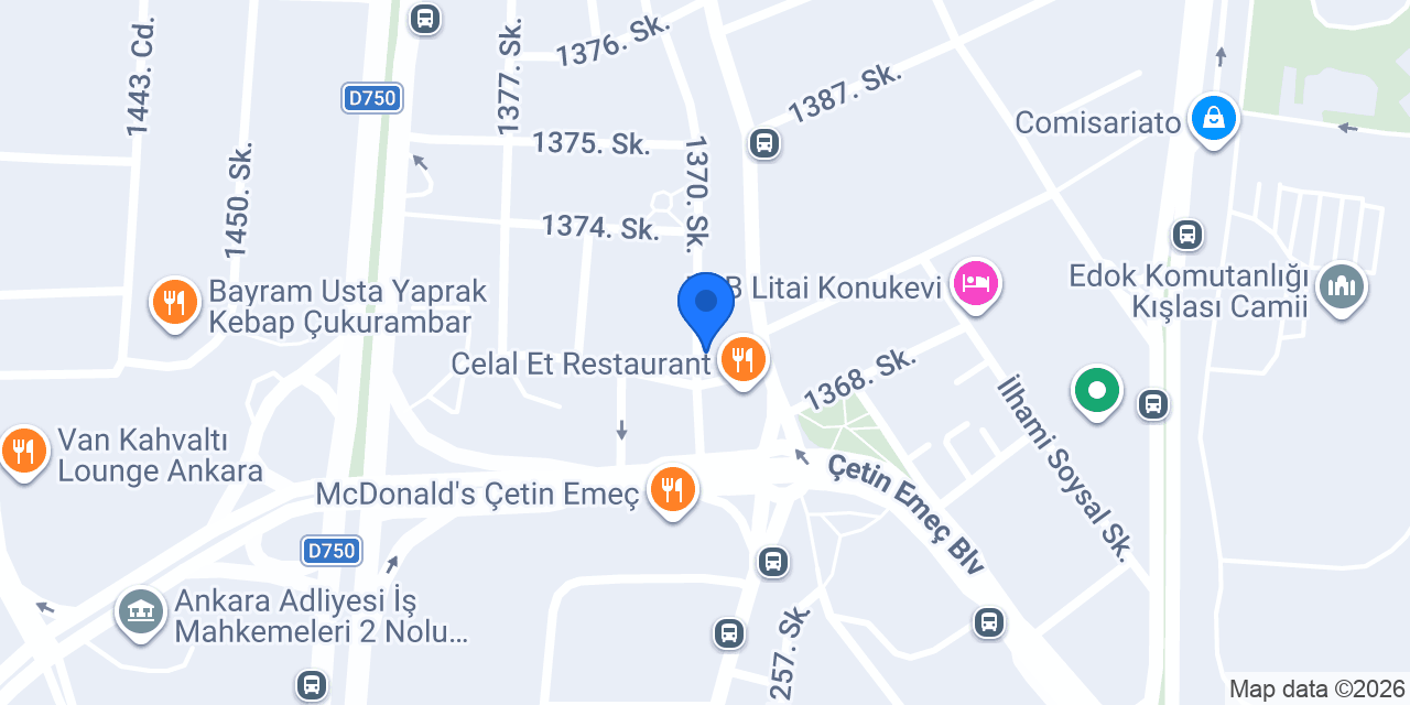 Yapı Kredi Bankası - Balgat Şubesi konumu