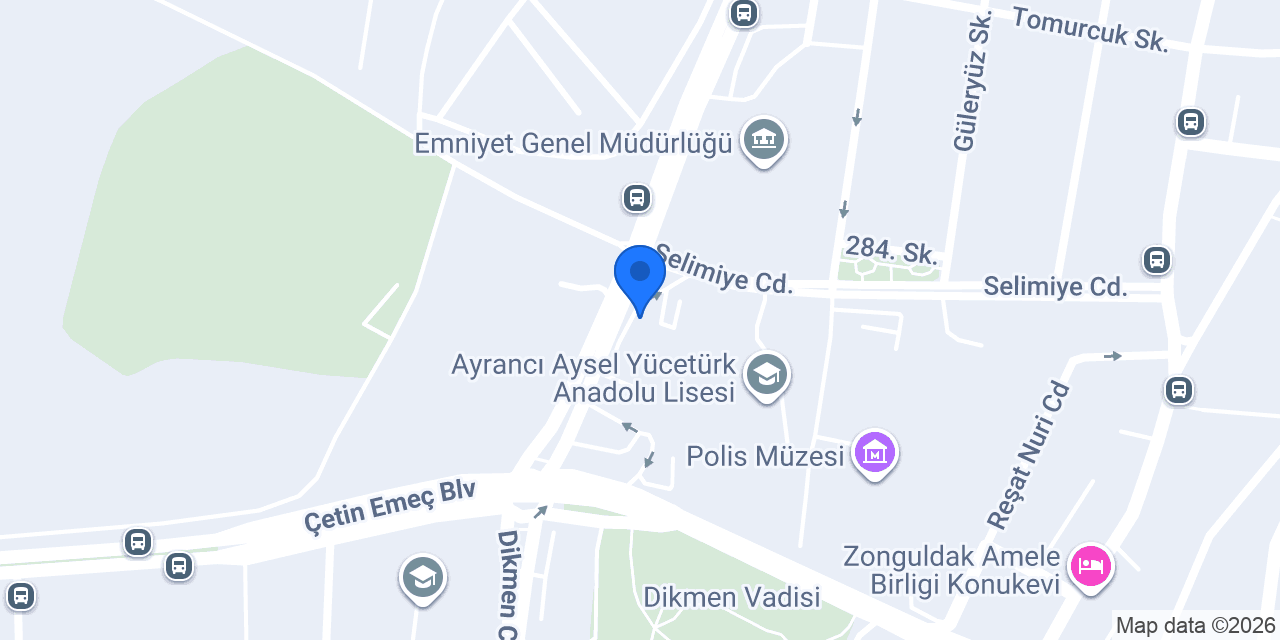 Sütlüce Kadayıf Ankara Dikmen konumu